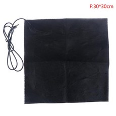 USB 전기 가열 자켓 난방 패드 5V 탄소 섬유 DIY 야외용 따뜻한 겨울 난방 조끼 패드, 08 30x30cmF