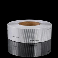 차량용 방수 접착 스티커 흰색 다이아몬드 등급 반사 테이프 교통 안전 도로 경고 반사판 5cm, 1개