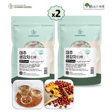 대추생강 차 대추 생강차 티백 알싸하고 달콤한 맛있는차, 50개입, 2개