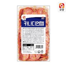 [사조오양] 국산돼지고기 79% 남부 카나디언햄 1kg 2-8EA(냉동)(각종토핑)_치즈왕자, 6개