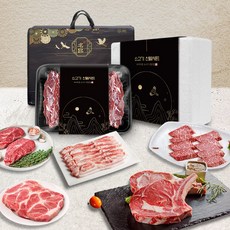 미트윈 프리미엄 소고기 LA꽃갈비 부채살 살치살 선물세트, 1개, LA꽃갈비500g+부채살500g+살치살500g