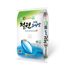 [21년산] 동철원농협 철원오대쌀 20kg-당일도정, 1포, 20kg
