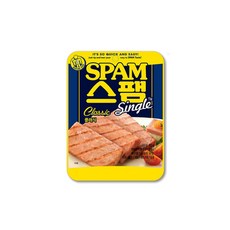 스팸 싱글 클래식 80g x 5개 + 스팸 싱글 25%라이트 80g x 5개, 1세트