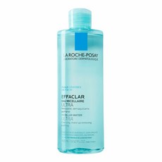 La Roche-Posay Effaclar Micellar Cleansing Water 라로슈포제 에빠끌라 미셀라 클렌징 워터 앤 메이크업 리무버 13.52oz(400ml)