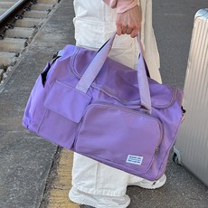 [당일출고/여행가방 추천] 커플 숄더백 크로스 헬스 더플백 운동 보스턴백 해외 캐리어결합 고정 가방 여행 보부상 휴양지룩 동남아여행룩 보스턴백여행가방 투웨이 가방 AB012
