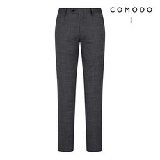 COMODO 코모도 그레이 슬림핏 울 혼방 수트 팬츠