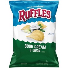 러플스 사워 크림 앤 어니언 감자칩 240.9g Ruffles Sour Cream & Onion Potato Chips