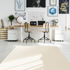 안탈로 디자인매트 크림 테라조 [러그형] 거실매트 층간소음방지매트, 15T