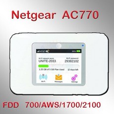 [해외] 150 MBPS 시에라 무선 AIRCARD 770S AC770S 4G LTE 모바일 와이파이 스팟 라우터 LTE 동글 MIFI 포켓 잠금 해제, 상세내용표시