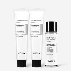 코스알엑스 레티놀 0.1 크림 20ml X 2개 + 펩타이드 30ml / 모공개선 탄력케어 정품보증 172021, 레티놀 0.1 크림 X 2개