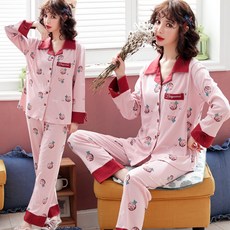 래쉬가드 4월분 산후조리복 산모 입원 산실 임산부 잠옷 생산 카디건 순면 분만후 수유 3-4월분, C03-1672* 붉은깃 해파리(수유가능)