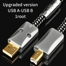 케이블 Xangsane 하이파이 USB OTG A to B 타입 C 5N OCC 조명 오디오 디코더 DAC 사운드 카드 A-B 차폐, 02 Upgraded USB A-B_04 3m - ifigobar