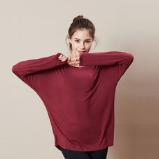 MPG 오버핏 스타일 긴팔티__MMMFLTLS05(RASPBERRY)