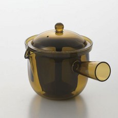 아케보노산업 깨지지 않는 커피 티포트 옆손잡이 타입 161g, 1개, 호박색, 480ml