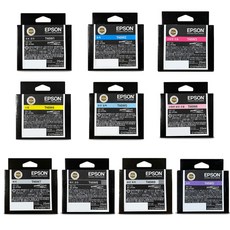  엡손 SC-P704 정품잉크 25ml T46W 10색잉크세트, 1개 