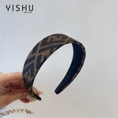 굿씽브라보 거물급 같은스타일 이니셜 여성 외출 인싸템 겨울 머리띠 악세사리 심플