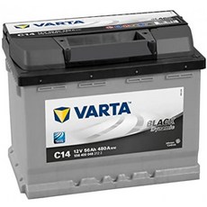 바르타 5564000483122 블랙 다이내믹 C14 자동차 배터리 12 V 56 Ah 480 A, 단일옵션