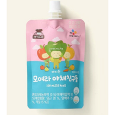 CJ 아이누리 마시는 모여라 야채친구들 100ml