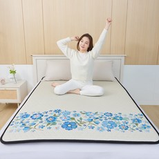 캠핑 침실 4세대 BODEUM 프리미엄 방수 탄소 전기매트, 더블, 그레이 인디언