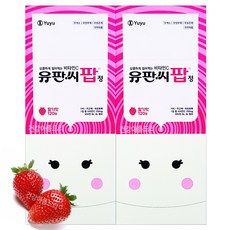 유유제약 츄어블 비타민C 유판씨 팝 딸기맛 120정X2통/기미 주근깨 피로회복, 2개, 120정