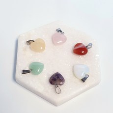 원석자수정목걸이