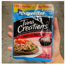 Starkist Tuna Creations Hickory Smoked 미국 스타키스트 튜나 참치 히코리 스모크맛 74g 12팩, 6개