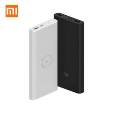 Xiaomi 10000 mah 무선 전원 은행 청소년 버전 10 w qi 빠른 무선 충전기 wpb15zm qc3.0 아이폰 화 웨이에 대 한 충전|보조 배터리|, Black(A5), 러시아(A5)
