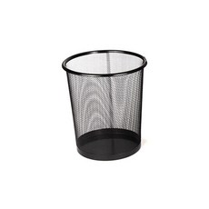 [블루마토] 스틸 휴지통1-A / 230*190*260mm(11L)/ 스틸 망/ 검정, 01. 휴지통 1-A, 1개