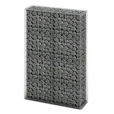 VidaXL 야외 정원 사이드 케이지 벽 패널 59x39.4x11.8에 사용되는 아연 도금 강철 덮개가있는 야외 돌망태 벽 돌 바구니 안뜰 정원 장식, 본상품