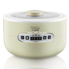 플레인 요거트 메이커 만들기 치즈메이커 청국장 집에서1L 스마트 낫토 쌀 와인 기계 DIY 도구 자동 다기능 발효 기계 유리 Linner 220V, 초록