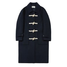 키뮤어 KIIMUIR 하루 앵콜 서플러스 울WOOL 세미오버 더플 코트_네이비 Surplus Wool Semi-Over Duffle Coat_네이비 KBCWUCL002BR 6