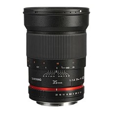 Samyang 소니 E 마운트 카메라용 35mm F1.4 수동 초점 풀 프레임 광각 렌즈 블랙 원 사이즈 SY35M-E USA 미국, 1개
