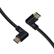 COMS 8k HDMI2.1 1m ㄱ자 양쪽 우향 꺽임 케이블 IF927, 1개