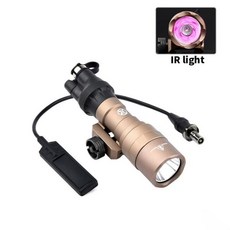 Surefir IR LED 손전등 에어소프트 액세서리 압력 스위치 20mm 피카티니 레일에 적합 M300, 02 DE