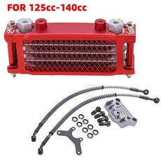오일 쿨러 세트 오토바이 더트 바이크 몽키 DAX 포켓 ATV 모토 50 70 90 110 125 140cc, 3)ed-125cc-140cc
