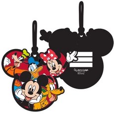디즈니 Hang on Gang Mickey Minnie Goofy Pluto Donald Luggage Tag