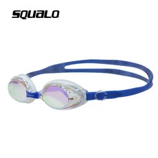 스쿠알로 (SQUALO) 미러 아동수경 어린이수경 유아수경 초등학생수경 김서림 방지형 생존수영 물안경 SGL-1600M, 1600M블루, 1개