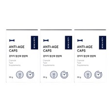  본아페티 강아지 항산화제 안티에이지캡스 60정, 3개 