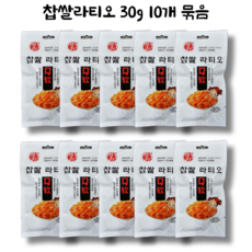 [중원무역]찹쌀 라티오 찹쌀 쫀득이 (30g*10봉), 30g, 10개