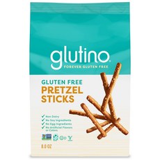 Glutino Gluten Free Pretzel Sticks 8 oz Bags (Pack of 12) 글루티노 프리 프레즐 스틱 8온스 백(12팩), 226g, 12개