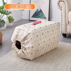 강아지 케이지 덮개 케이스 커버 보온덮개 이동장 켄넬 캐리어, 오프 화이트 유니콘(보통 두꺼운 스타일), 크기 1 48x32x30 비행 케이스에 적합, 1개