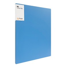 오렌지오피스 파스텔 포켓 A4 레버화일/서류철 집게화일 폭 1.5cm, 블루