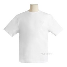 [아미] 공용 E22UTS002 726 100 빅 하트 로고 반팔 티셔츠 화이트