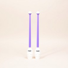 니스포 리듬체조 곤봉 멀티컬러 화이트-퍼플 주니어 36cm, 1개