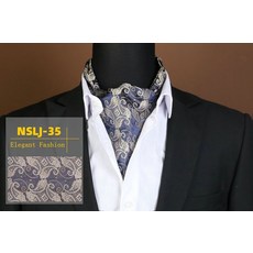 남성와이셔츠 정장 애스콧타이 비즈니스 스카프 실크 타이 남성