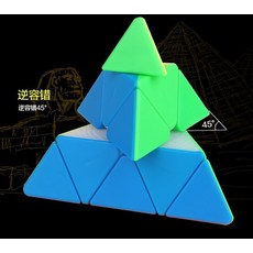 큐브 성인용 연결 Yuxin 블랙 Kylin 2x2x2 3x3x3 4x4x4 5x5x5 매직 Stickerless Zhisheng 기린 Cubo Magico SkewPyra 초보자, [06] 3x3 pyramid