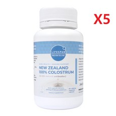 라이프스팬 100% 뉴질랜드 초유 600mg 60캡슐-5개, 5개, 60정