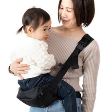 【고도모에 게재】아기띠 힙시트 [보육사 감수] 숄더백 슬링 아기띠 20kg 출산축하 2WAY plaisiureux (프레쥬르) (블랙), 상세페이지 참조