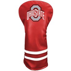 Team Golf NCAA Penn ST 빈티지 드라이버 헤드커버 - 프린트 Team Golf NCAA 빈티지 드라이버 골프 클럽 헤드커버 폼 피팅 디자인 추가 클럽 보호를 위, OHIO ST