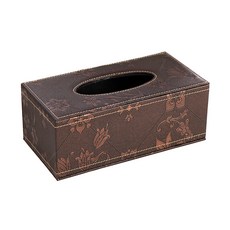 모던지니 가죽냅킨케이스 휴지통 각티슈케이스, 1통, 정원패턴(대형)